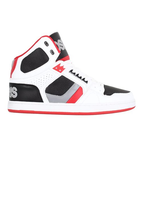 OSIRIS NYC 83 CLK WHITE/ BLACK/ RED
