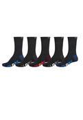 BOYS MULTI STRIPE CREW SOCK 5 PACK 
