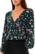 VENICE FLORAL SHIFT LS TOP