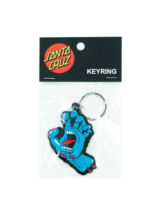 SANTA CRUZ SCREAMING HAND KEYRING 