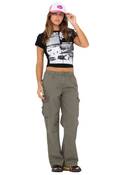 TANK GIRL LOW RISE WIDE FIT CARGO PANT