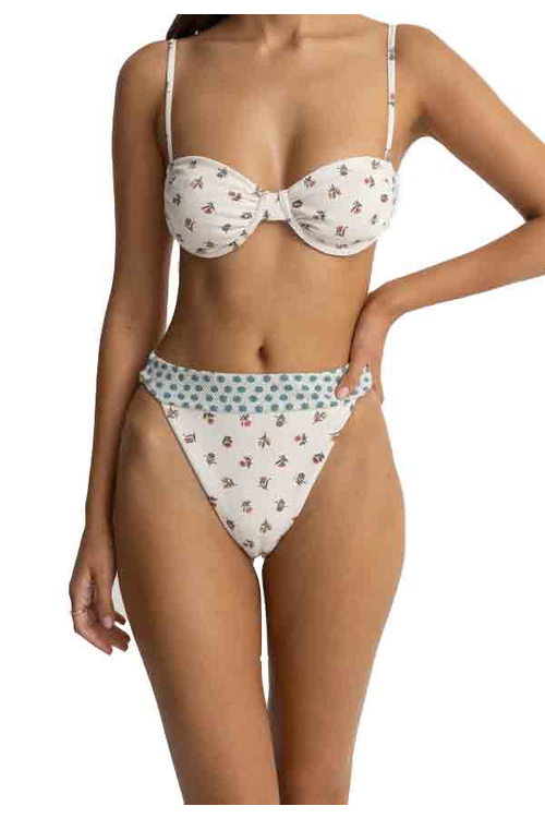 HARLOW FLORAL HI BANDED PANT