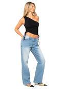 LOW RISE STRAIGHT LEG DENIM JEAN