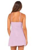 CHECKED OUT MINI DRESS