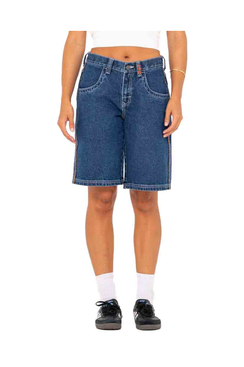 FLIP MOMMY LOW RISE WIDE LEG DENIM SHORT