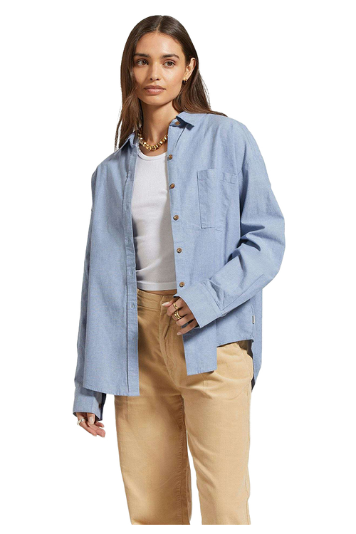 EAST SIDE BOXY WOVEN SHIRT