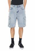 3D CARGO DENIM SHORT