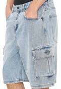 3D CARGO DENIM SHORT