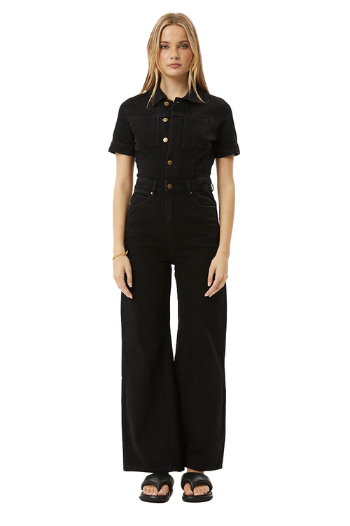 MIAMI DENIM FLARED JUMPSUIT