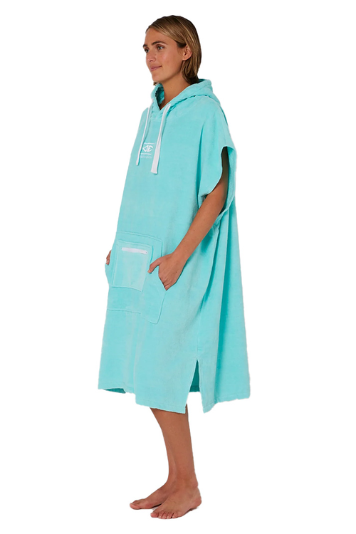 LADIES HONEY HOODED PONCHO