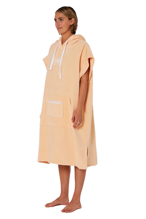 LADIES HONEY HOODED PONCHO