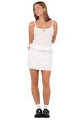 PALM SPRINGS SHIRRED MINI SKIRT