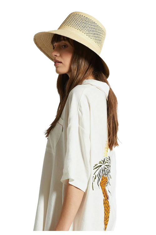LOPEZ PANAMA STRAW BUCKET HAT