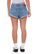 PHEONIX LOW RISE DENIM MINI SHORT