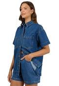 ALL ABOUT EVE SIMI DENIM SHIRT
