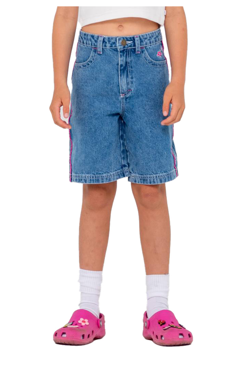 FLIP LOW RISE WIDE LEG DENIM JORT YOUTH