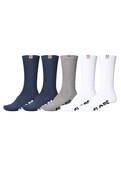 WOVEN LOGO HI CREW SOCK