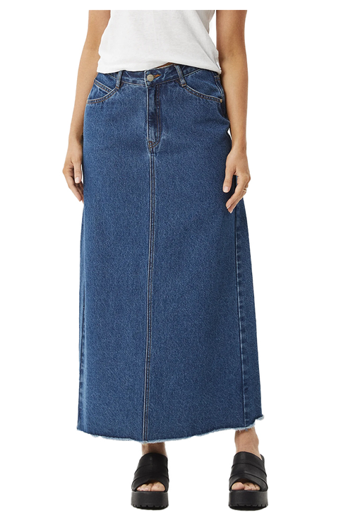 CHICHI DENIM MIDI SKIRT