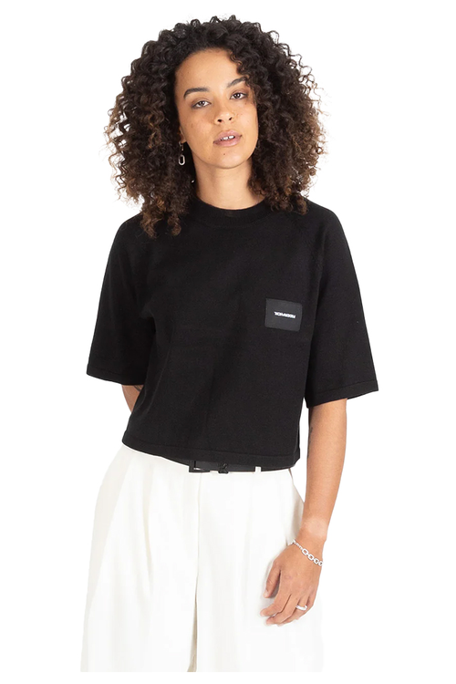 BADGE KNIT TOP