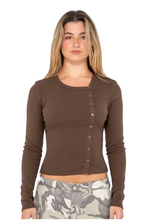  BUTTON UP LONG SLEEVE TOP