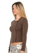  BUTTON UP LONG SLEEVE TOP
