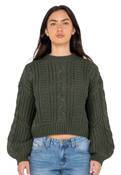 RUSTY FOLKTALE CROP CHUNKY KNIT