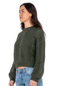 RUSTY FOLKTALE CROP CHUNKY KNIT
