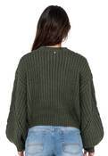 RUSTY FOLKTALE CROP CHUNKY KNIT