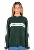WHITE LINES LS CREW KNIT