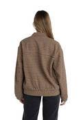 LUCA OVERSIZED CHECK BOMBER JACKET