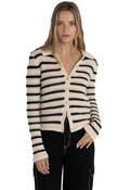 HIGHLINE STRIPE LONG SLEEVE KNIT TOP