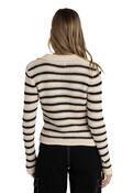 HIGHLINE STRIPE LONG SLEEVE KNIT TOP