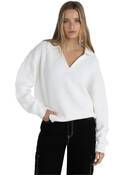 MUSE V-NECK COLLARED JUMPER