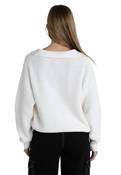 MUSE V-NECK COLLARED JUMPER