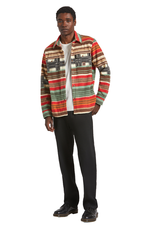 BOWERY LONG SLEEVE ARCTIC STRETCH FLEECE SHIRT