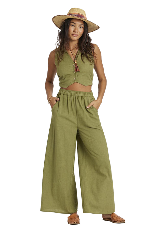 HARLOW HIGH WAIST WOVEN PANT