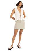 LOLA CHECK BIAS CUT MINI SKIRT