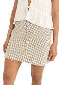 LOLA CHECK BIAS CUT MINI SKIRT