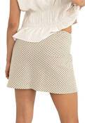 LOLA CHECK BIAS CUT MINI SKIRT