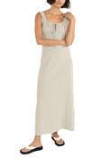 LOLA CHECK MAXI DRESS