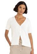 ADELE SHORT SLEEVE KNIT CARDIGAN