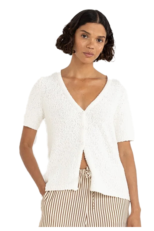 ADELE SHORT SLEEVE KNIT CARDIGAN
