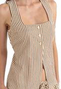 COVE STRIPE LONG VEST