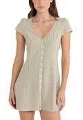 LOLA CHECK CAP SLEVE MINI DRESS