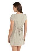 LOLA CHECK CAP SLEVE MINI DRESS
