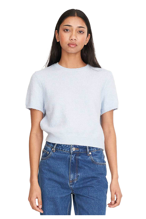KENZIE CROP KNIT TEE