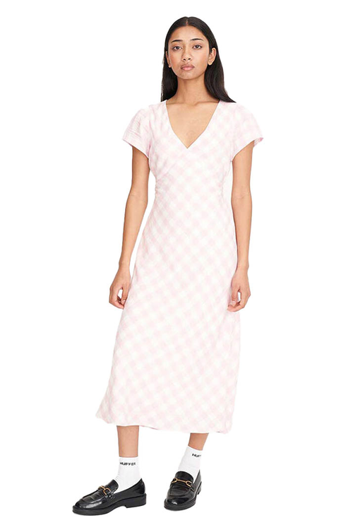 CELINE TIE BACK MIDI DRESS