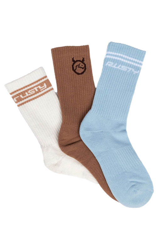 SHAKE UP CREW SOCK 3 PACK