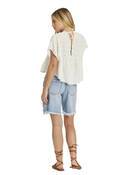LOVERS LANE SHORT SLEEVE WOVEN TOP