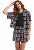 CROCHET SS BUTTON DOWN